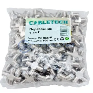 фото Переходник соединитель, x4 гнезда F PROconnect