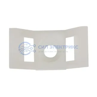 фото Площадка для крепления стяжки REXANT (ПС-2) 29x15 мм, белая, упаковка 100 шт.