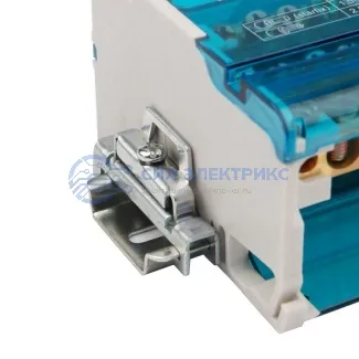 фото Ограничитель на DIN-рейку (металл) 1 винт (пакет 10 шт/уп) REXANT