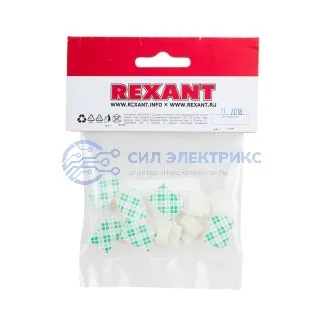 фото Площадка самоклеящаяся c клипсой под шлейф REXANT (ПКШ) 20х14 мм, упаковка 10 шт.