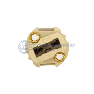 фото Цоколь «патрон» G9 с проводом 15 см, белый c этикеткой REXANT