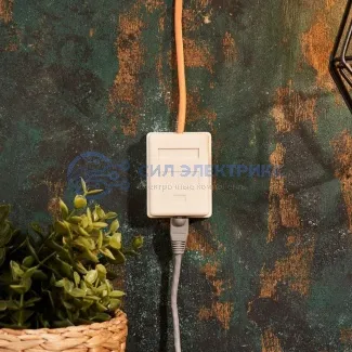 фото Розетка компьютерная внешняя, 1-порт UTP RJ-45 (8P8C), CAT 5e, пакет, 1 шт. PROconnect