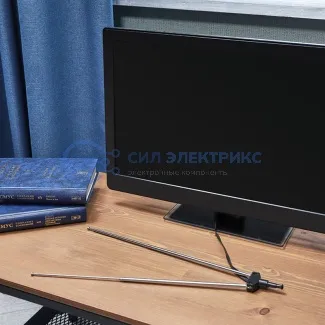 фото ТВ антенна комнатная телескопическая, 4 секции, с адаптером «Усы», RX-107-4 REXANT