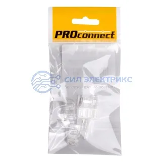 фото Разъем RJ-45(8P8C) под витую пару, UTP, CAT 5e, пакет, 5шт. PROconnect