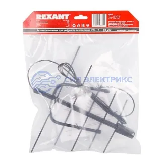 фото ТВ антенна комнатная для цифрового телевидения DVB-T2, RX-252 REXANT