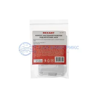 фото Корпус настенной розетки под 1 модуль Keystone Jack белый