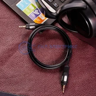 фото Шнур Стерео 3,5мм штекер - Стерео 3,5мм штекер, длина 1,5м (GOLD) REXANT