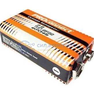 фото Батарейка солевая Крона 6F22 9V 1 шт. PROconnect