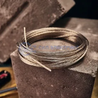 фото Трос стальной в ПВХ оплетке d=2,5 мм, прозрачный (моток 20 м) REXANT