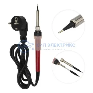 фото Паяльник с керам. нагревателем, серия Japan type, 60Вт, 230В, запасное жало, блистер REXANT