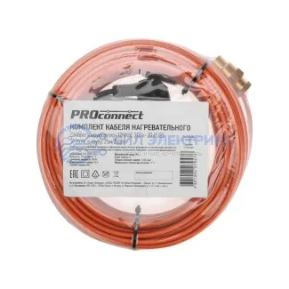 фото Кабель греющий саморегулирующийся 10 ККНС 2ЛПп-ЭЛ 65/85, в трубу, 25м/250Вт PROconnect