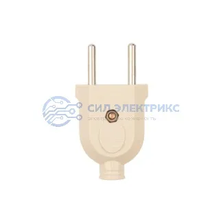 фото Вилка прямая б/з кремовая 10 А PROconnect