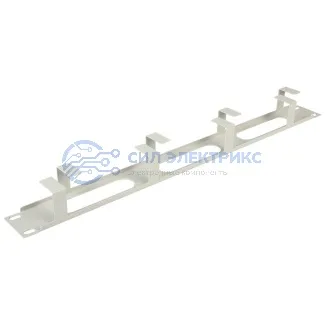 фото Органайзер кабельный горизонтальный 1U, металл