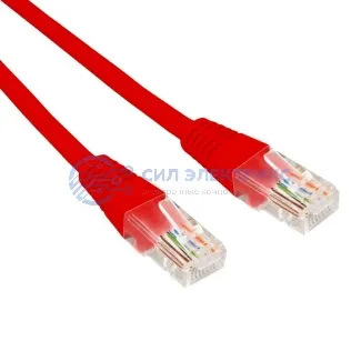 фото Патч-корд U/UTP REXANT категория 6, RJ45-RJ45, неэкранированный, 26AWG, LSZH, красный, 5 м