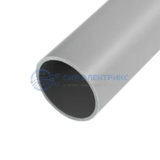 фото Труба жесткая из ПВХ, Ø40 мм, 3-метровая серая IP65