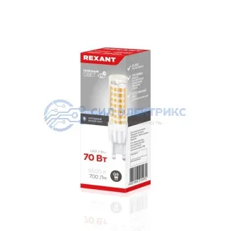 фото Лампа светодиодная капсульного типа JD-CORN G9 230В 7Вт 6500K холодный свет (поликарбонат) REXANT