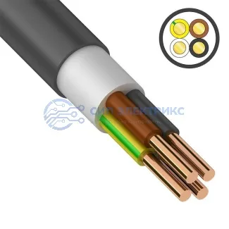 фото Кабель силовой медный ВВГнг(А)-LS 4x6 мм² 100 м, ГОСТ 31996-2012, ТУ 16.К71-310-2001