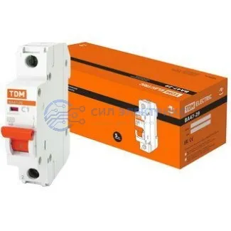 фото Автоматический выключатель ВА47-29 1P 1A, 4.5 kA, характеристика C