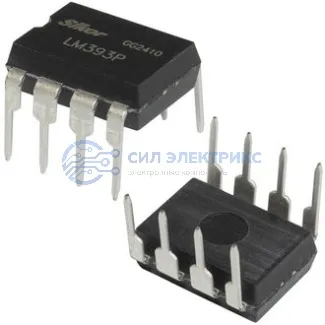 фото Компаратор LM393P, 1,3 мкс, 2–36 В, корпус DIP-8