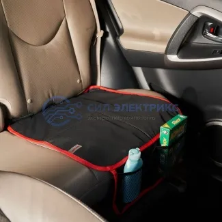 фото Накидка защитная под детское автокресло с карманом