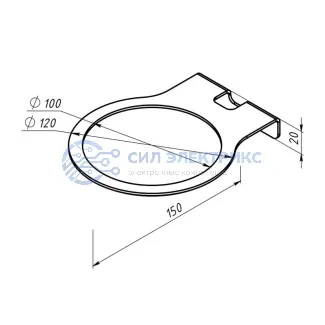 фото Кронштейн для колонок, настенный, белый REXANT