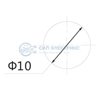 фото Индикатор ГРАНЕНЫЙ Ø10.2 220V желтый (RWE-205) REXANT