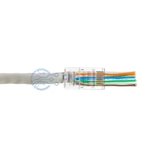 фото Разъем cквозной RJ-45(8P8C) под витую пару, UTP, CAT 5e REXANT