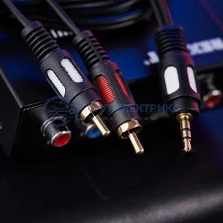 фото Шнур Стерео 3,5мм - 2 RCA, 1,5м (GOLD) REXANT