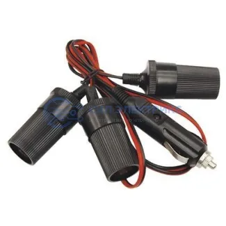 фото Разветвитель автоприкуривателя 3 гнезда шнур REXANT