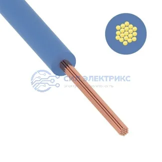 фото Провод ПуГВ (ПВ-3) 16 мм² 100 м синий ГОСТ 31947-2012,ТУ 16-705. 501-2010