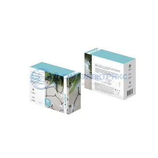 фото Каскад Lamper Летний Дождь LED 6,9 м с выносной солнечной панелью 2 м и аккумулятором, IP65, холодное белое свечение