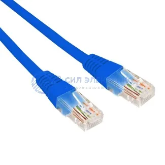 фото Патч-корд U/UTP, CAT 5e, RJ45-RJ45, 26AWG, ZH нг(А)-HF, синий, 2м REXANT