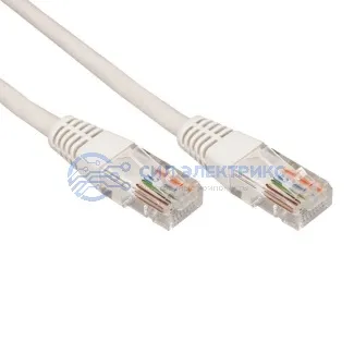 фото Патч-корд U/UTP REXANT категория 6, RJ45-RJ45, неэкранированный, 26AWG, LSZH, серый, 5 м