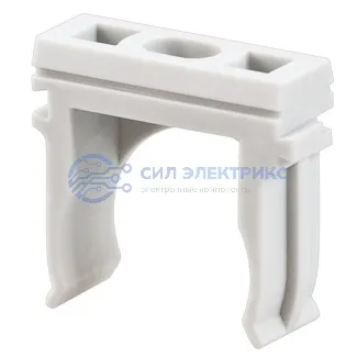 фото Крепеж-клипса для трубы Ø40 мм, серая REXANT