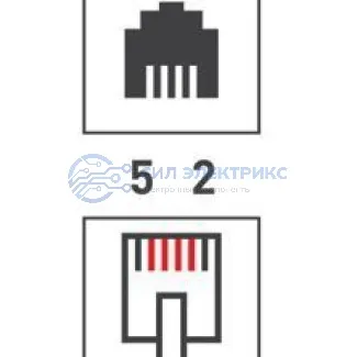 фото Модуль Keystone Jack RJ-12(6P4C), UTP, CAT 3, c отводами 82мм REXANT