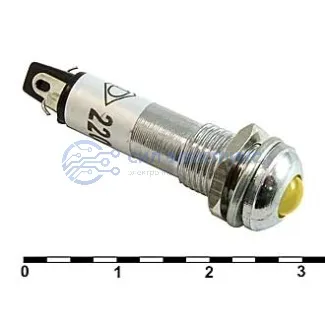 фото Светодиодный индикатор (лампа) L-706-1-Y 220V
