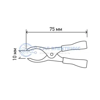 фото Зажим «крокодил» 30 А 75 мм REXANT