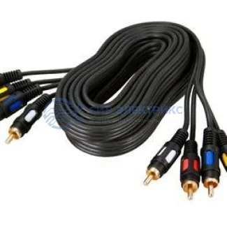 фото Шнур 4RCA Plug - 4RCA Plug 1.5М (GOLD) REXANT