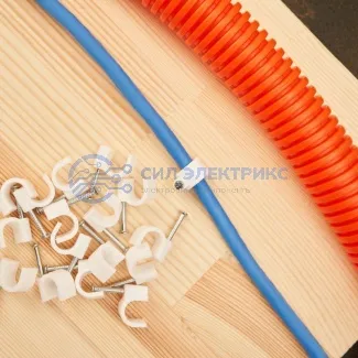 фото Крепеж кабеля круглый 9 мм, белый (упак. 20 шт) REXANT