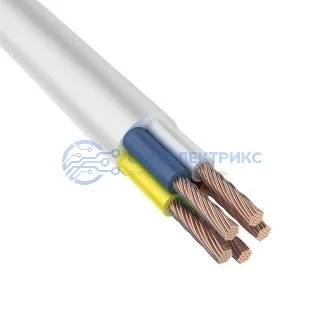 фото Провод ПВС 5х6,0 мм², 100 м., белый, ГОСТ