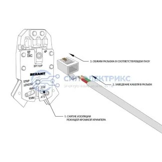 фото Разъем телефонный UTP, RJ-11 (6P2C), CAT 3 PROconnect