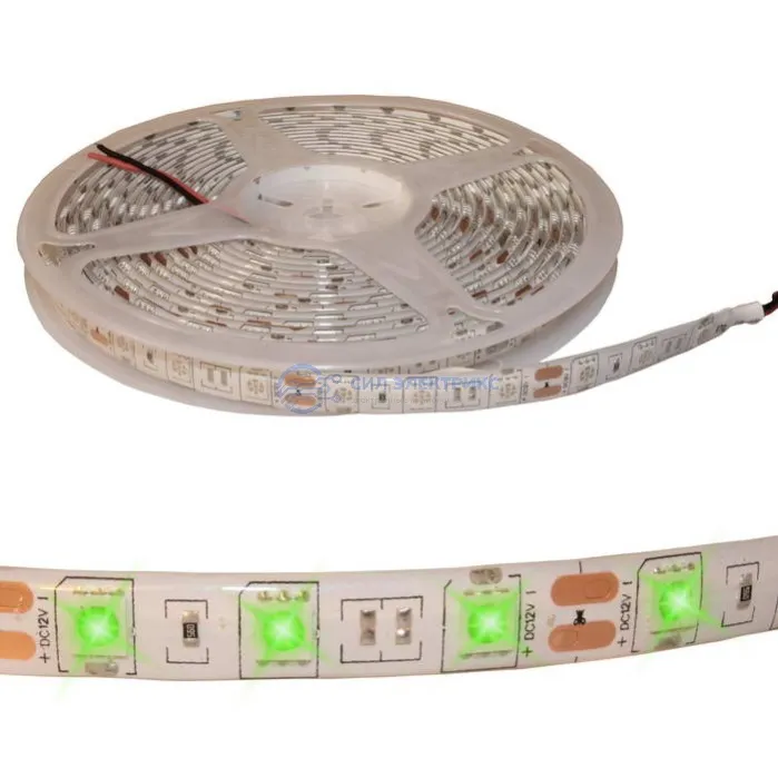 Светодиодная лента 5050 300LED IP65 12V GREEN фото Светодиодная лента 5050 300LED IP65 12V GREEN