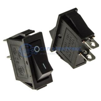 Клавишный переключатель KCD3-101-C3-B/2P, on-off, черный, номинальное напряжение 250 В, ток 6 А фото Клавишный переключатель KCD3-101-C3-B/2P, on-off, черный, номинальное напряжение 250 В, ток 6 А