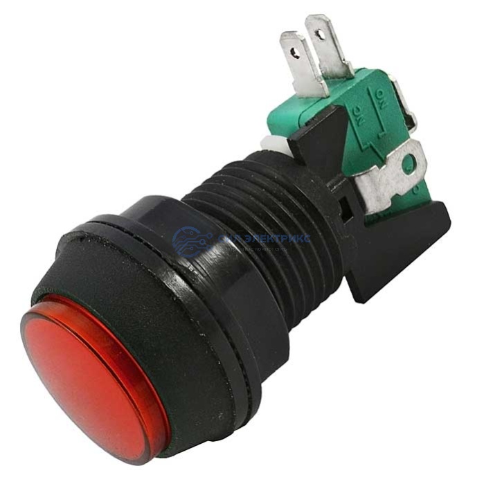 Кнопка GMSI-7B-C no(nc)+nc(no) red, красная подсветка, 7 контактных положений, кнопка с нормальным/обратным контактом, 50 мм фото Кнопка GMSI-7B-C no(nc)+nc(no) red, красная подсветка, 7 контактных положений, кнопка с нормальным/обратным контактом, 50 мм