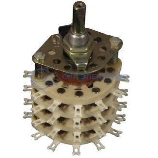 фото Переключатель ПГК‑5П8Н‑6, 5 позиций, номинальное напряжение 250 В, ток 6 А