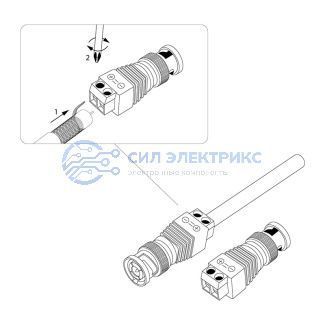 фото Разъем BNC штекер с клеммной колодкой PROconnect