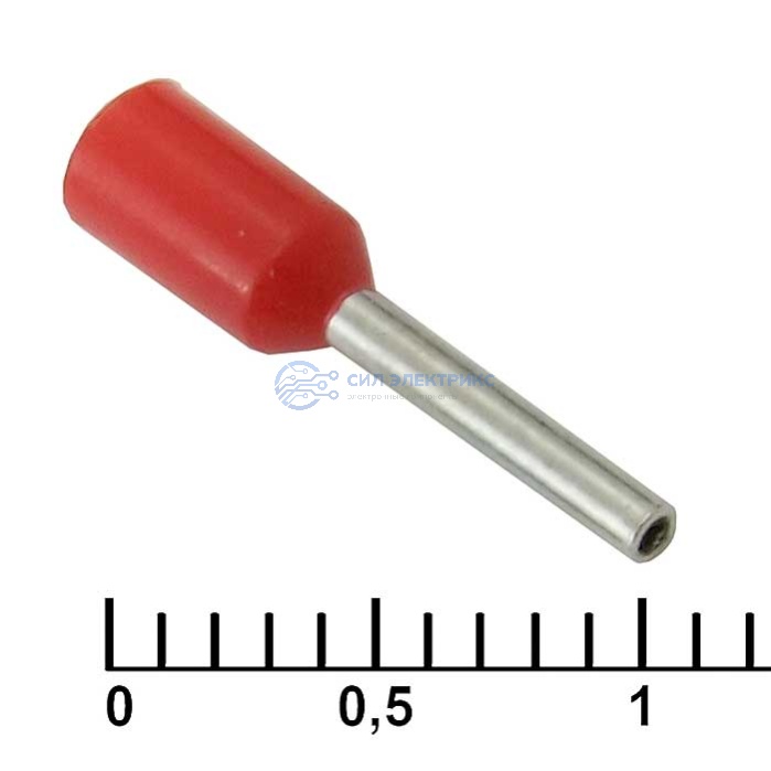 Наконечник на кабель DN00508 red (1x8mm) фото Наконечник на кабель DN00508 red (1x8mm)