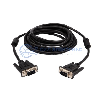 Шнур VGA - VGA с ферритами, 1,8м, черный PROconnect фото Шнур VGA - VGA с ферритами, 1,8м, черный PROconnect