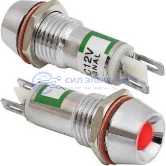 Светодиодный индикатор (лампа) L-616-R 12v (10mm) фото Светодиодный индикатор (лампа) L-616-R 12v (10mm)