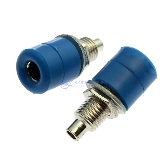 Штекер (гнездо, клемма) Z031 4mm Socket BLUE фото Штекер (гнездо, клемма) Z031 4mm Socket BLUE